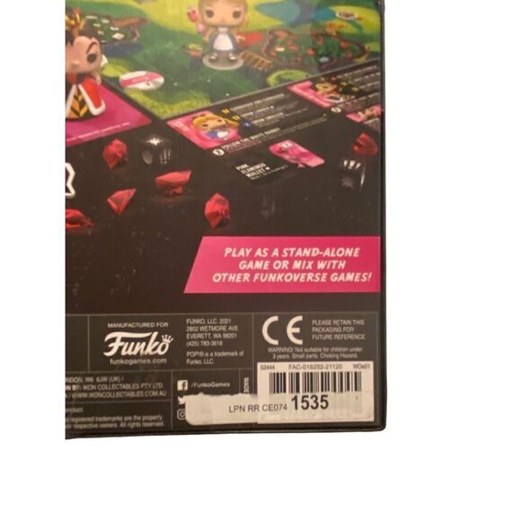 FunkoVerse Alice In Wonderland Strategy Game NWT - Picture 5 of 8